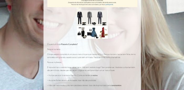 Como ficou no site