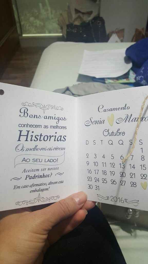 Convites dos padrinhos - 2