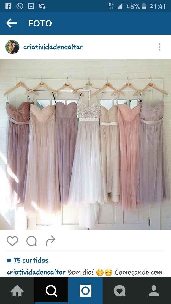 Roupas das madrinhas - 1
