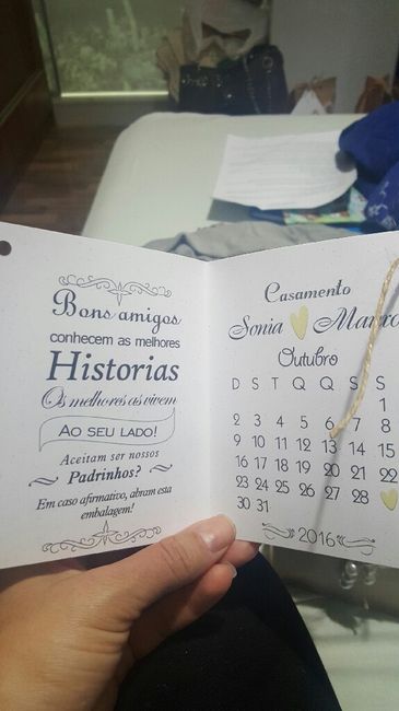 Convites dos padrinhos - 2