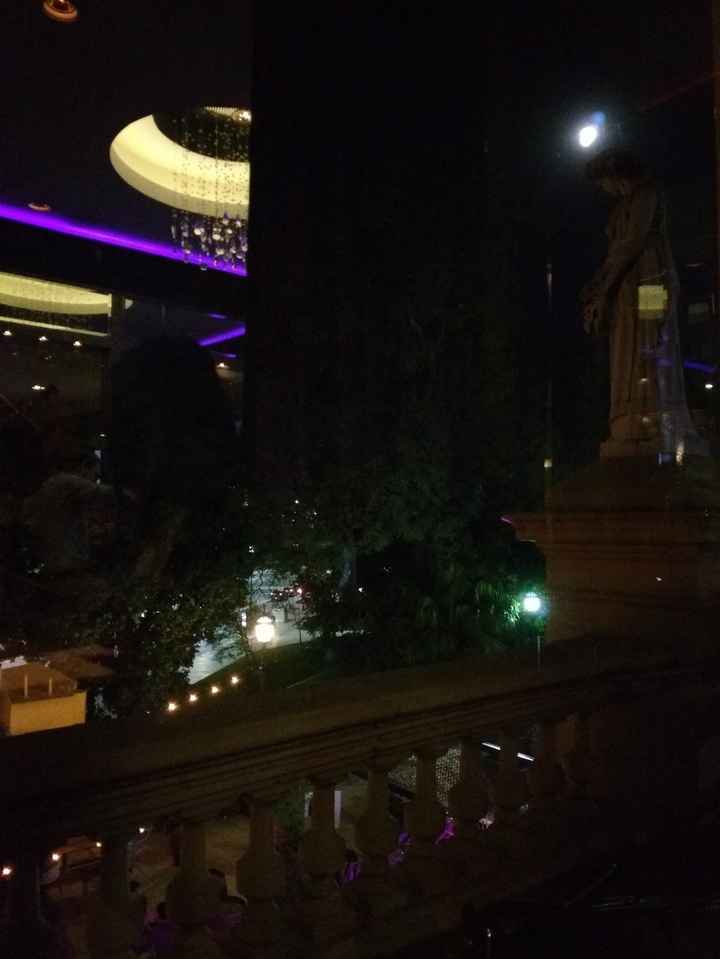 Vista de onde sentamos