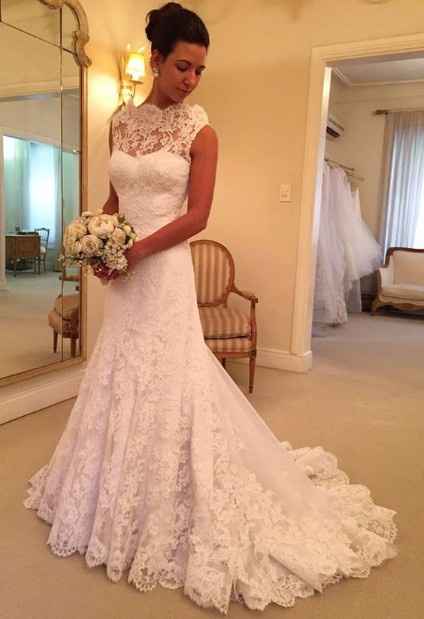 Renda no casamento 
