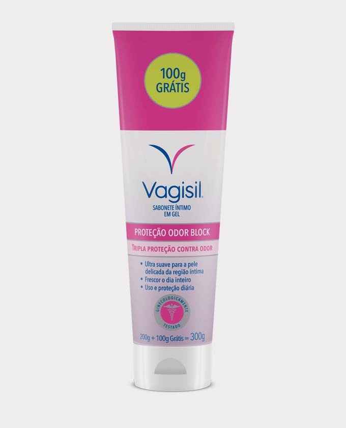 Vagisil Odor block em média de R$18,00 300gr