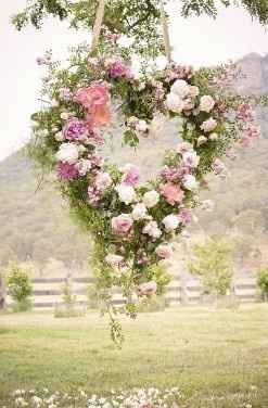 Coração com flores