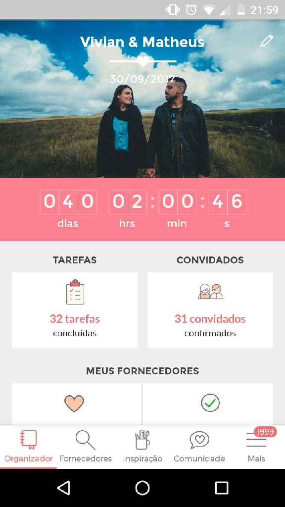 40 dias para o grande dia - 1