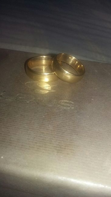 Minhas alianças chegaram. - 1