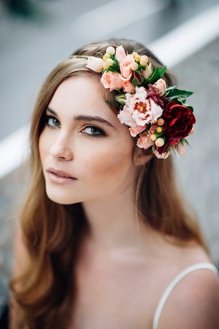 Flores para cabelo da noiva