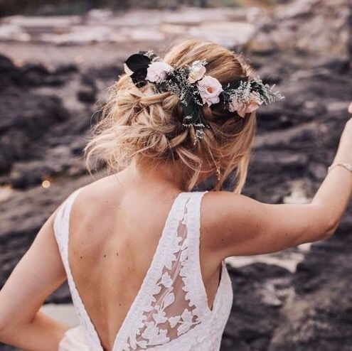 Flores para cabelo da noiva
