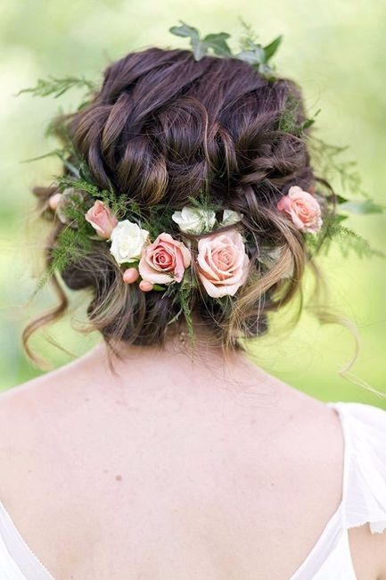 Flores para cabelo da noiva