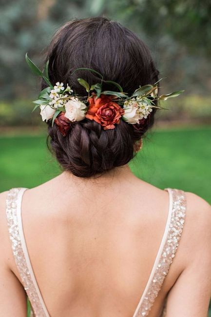 Flores para cabelo da noiva