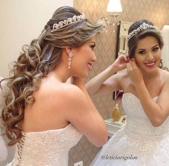 Cabelo semi solto