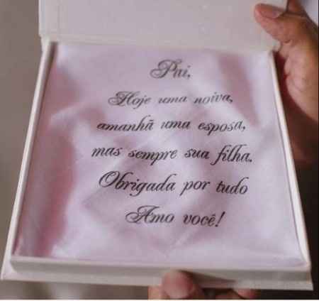 Lembrancinha para o pai - Lágrimas de Alegria