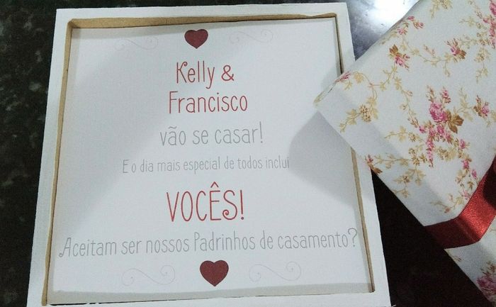  Convites Padrinhos e Daminha/pajem diy - 2