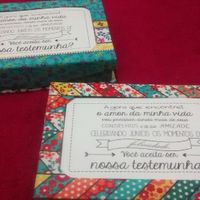Convite testemunhas ( padrinhos) ameeei tuudo diy *---* - 2
