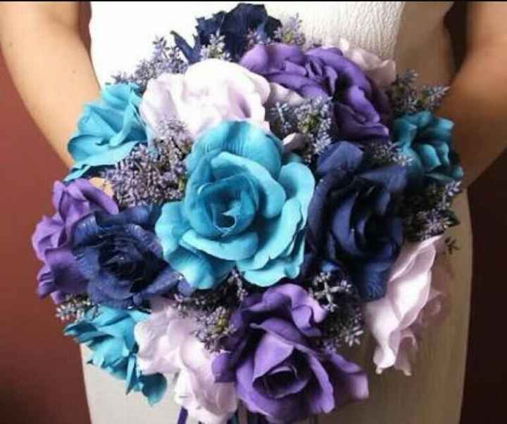 Escolhi meu bouquet - branco e azul-- qual será o de vcs? - 1