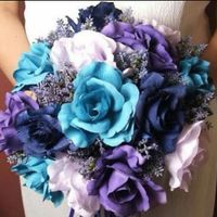 Escolhi meu bouquet - branco e azul-- qual será o de vcs? - 1
