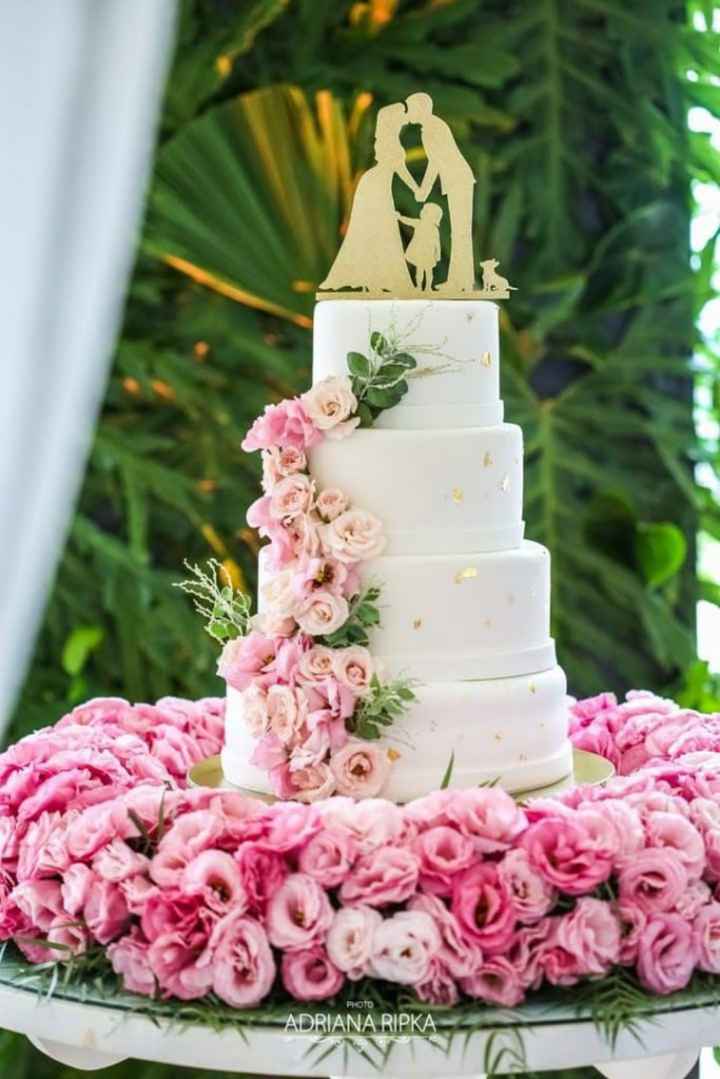 🎗️🎀 Outubro Rosa: bolo de casamento - 4