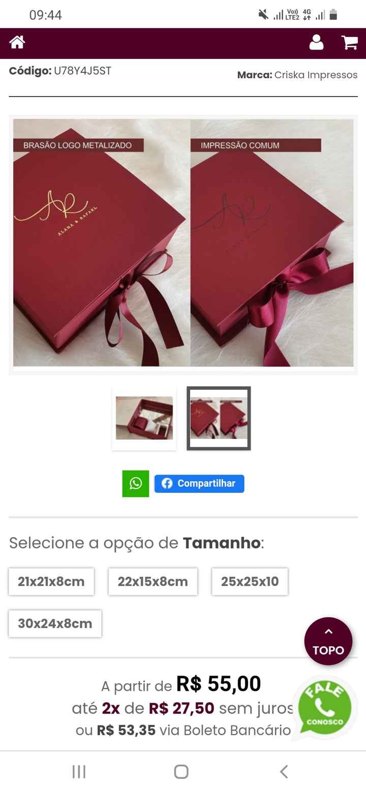 Caixa convite para padrinhos mdf x Papel - 3