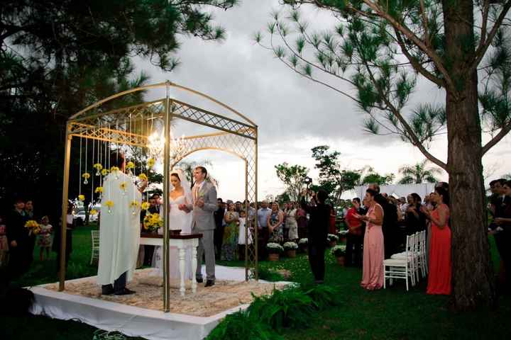 Cerimonia ao ar livre