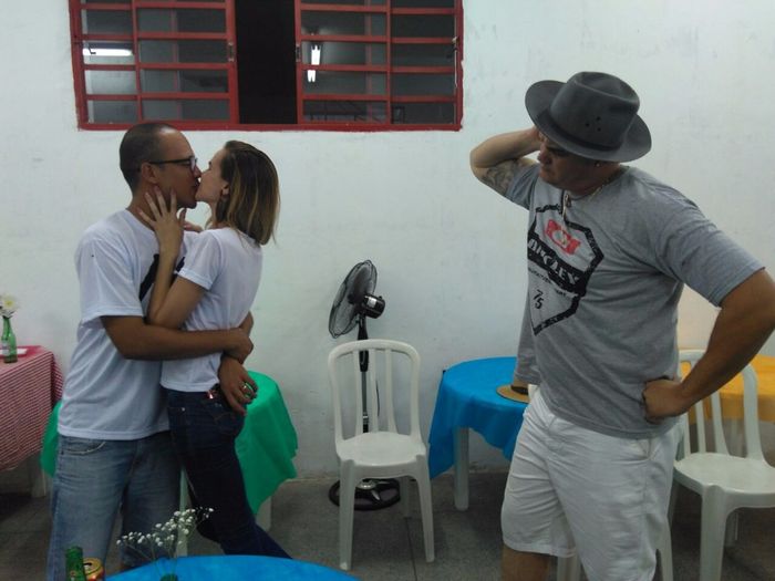 Meu irmão só com um pouco de ciumes, foto com realidade kk 