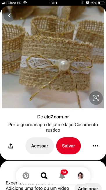 Porta guardanapos para casamento estilo rústico  #dúvida - 2