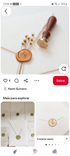 Qual cera escolher para os selos do convite? 8