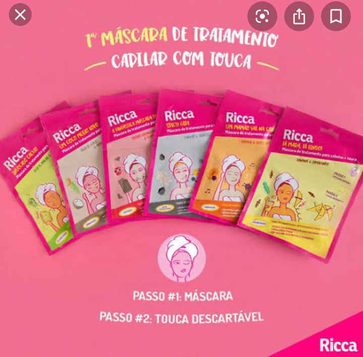 Máscara de tratamento para cabelos - Ricca - 1