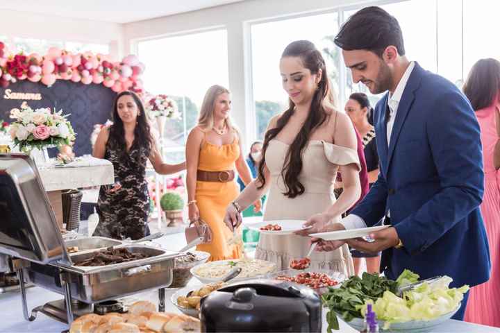 Buffet do meu Home Weeding 😋 - 2