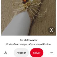 Porta guardanapos para casamento estilo rústico  #dúvida - 1