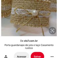 Porta guardanapos para casamento estilo rústico  #dúvida - 2