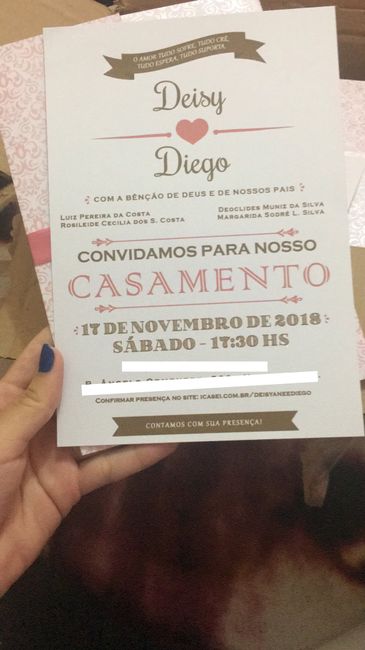 Os convites chegaram - Vem ver - 3