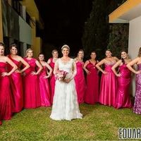 Cor e modelo dos vestidos das madrinhas - 9