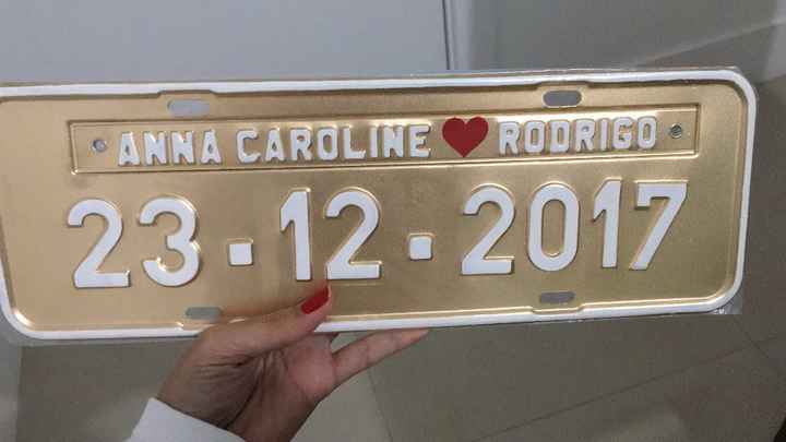 Placa do carro
