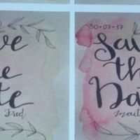 Save the date em aquarela