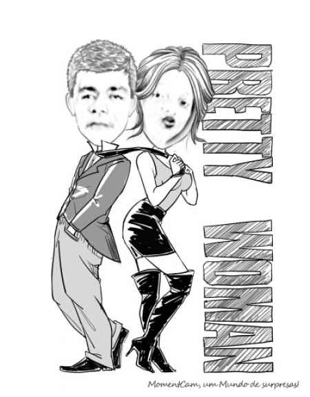 Convite de casamento - caricatura - 1
