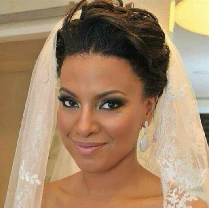 Maquiagem para pele morena/negra casamento à tarde - 1