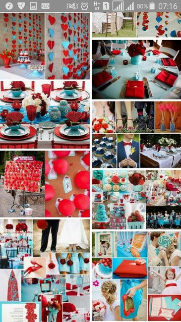  Casamento Azul e vermelho - 1