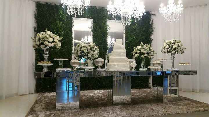  Meninas qual vcs acham mais bonita, mesa com muro inglês ou cortina de led? - 2