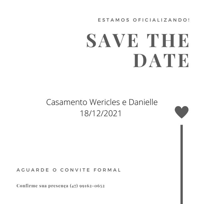 Save the date virtual: vote no seu favorito! - 1