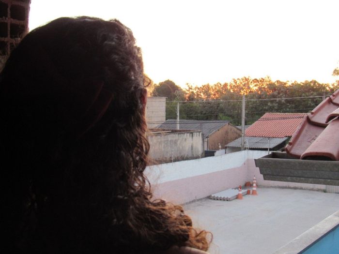 Agradecendo Por tudo.. ( E o por do Sol estava incrível aquele dia )