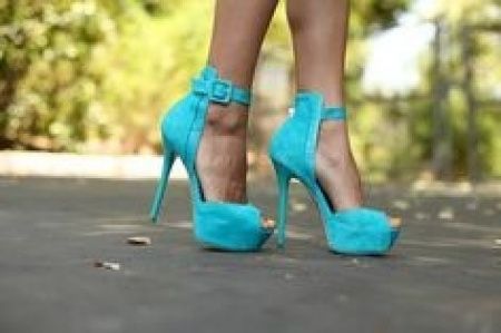 sandália noiva azul tiffany