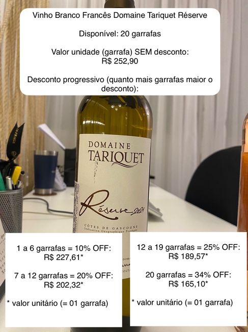 Vender os vinhos restantes do casamento - São Paulo/sp 3