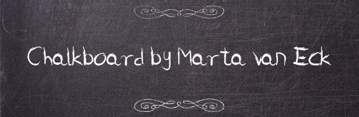 Chalboard by Maria Van Eck