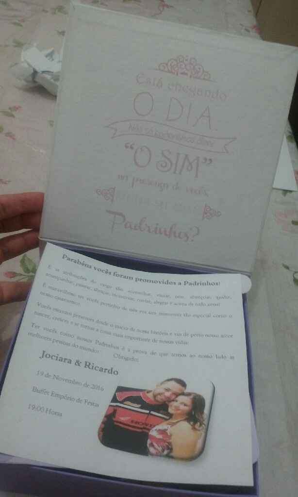Convite lembrancinha para os padrinhos - 3