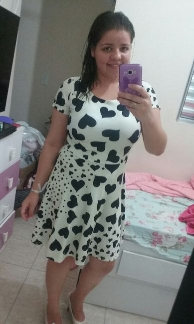 Experimentando o vestido do noivado - 2