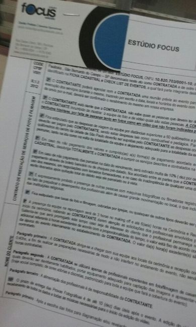 Contrato fechado - 1