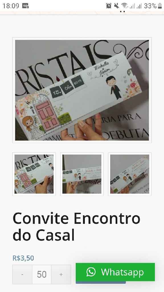 Convites, sugestão. - 1