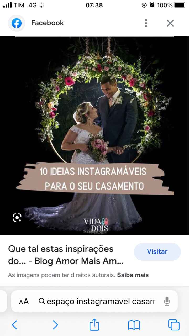 Qual foi a última busca que você fez na internet sobre o seu casamento? - 1