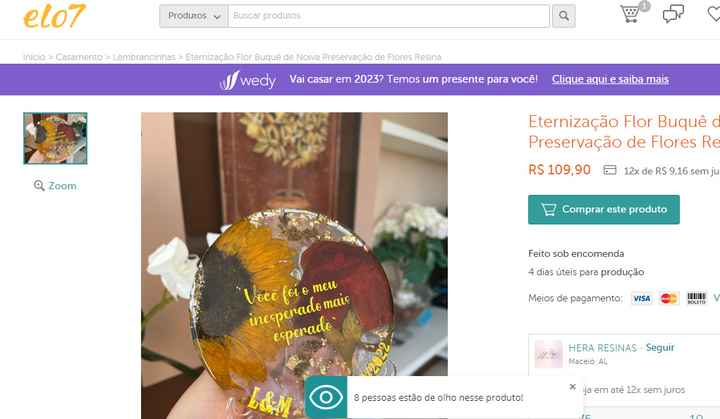Eternizando o buquê - 1