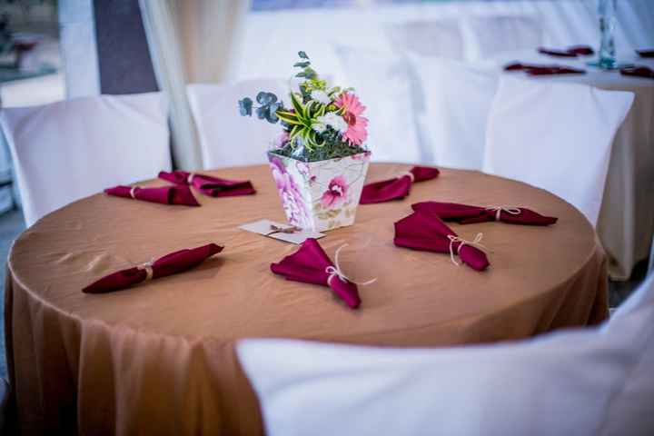 mesa de convidados arranjos baixo